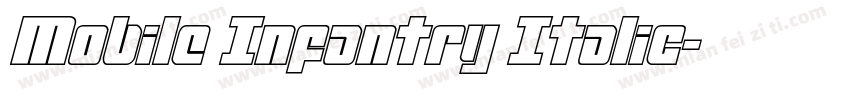 Mobile Infantry Italic字体转换
